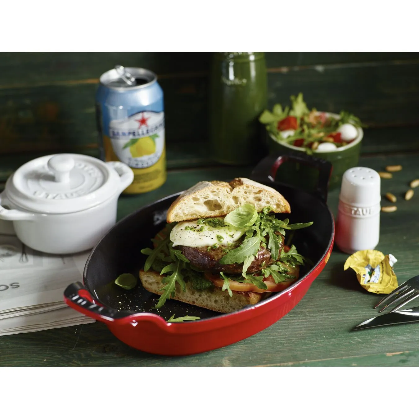 Staub Ovnfad 24 Cm, Støbejern 2 Staub Ovnfad 24 Cm, Støbejern - Billede 2