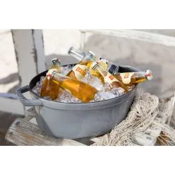 Staub Cocotte 31 Cm, Oval, Grafitgrå, Støbejern -Køkkenudstyr Butik 000010999