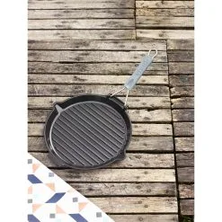 Staub Grillpande Med Hældetud 28 Cm, Støbejern, Sort -Køkkenudstyr Butik 000017230