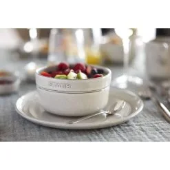 Staub Skål 10 Cm, Keramisk, White Truffle -Køkkenudstyr Butik 000019554