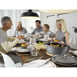 Staub Cocotte 17 Cm, Oval, Grafitgrå, Støbejern -Køkkenudstyr Butik 000020964