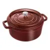 Staub Cocotte 24 Cm, Rund, Grenadine, Støbejern