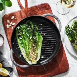 Staub Pure Grill 26 Cm, Rund, Grafitgrå, Støbejern -Køkkenudstyr Butik 1203018 LS 02
