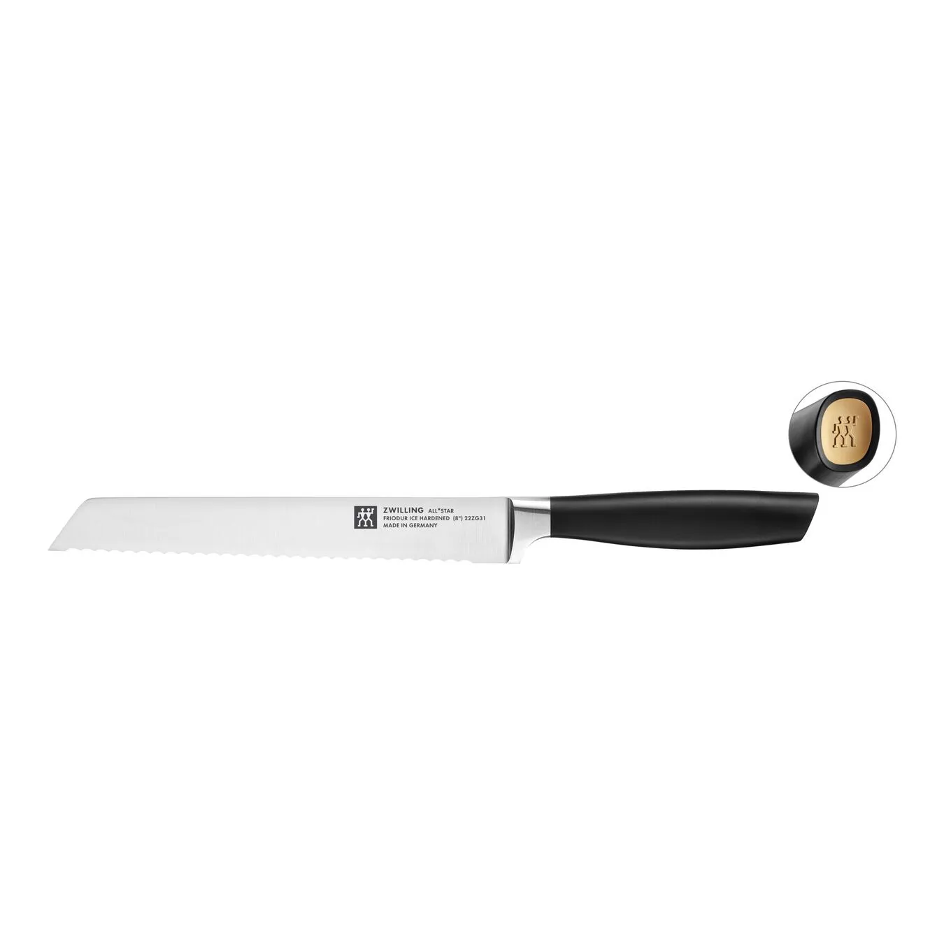 Zwilling Brødkniv 20 Cm, Guld Mat 1 Zwilling Brødkniv 20 Cm, Guld Mat