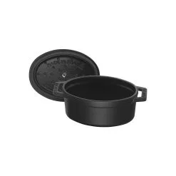 Staub Mini Cocotte 11 Cm, Oval, Sort, Støbejern -Køkkenudstyr Butik 40500 111 0 6