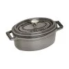 Staub Mini Cocotte 11 Cm, Oval, Grafitgrå, Støbejern