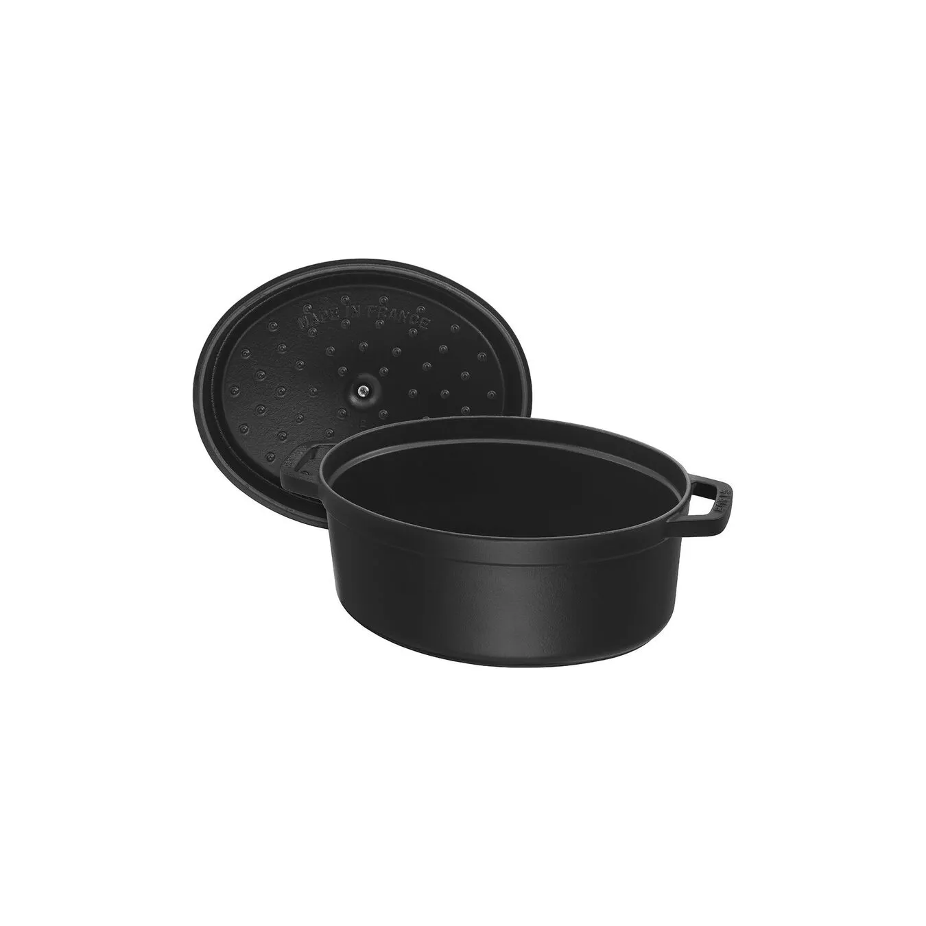 Staub Cocotte 33 Cm, Oval, Sort, Støbejern 3 Staub Cocotte 33 Cm, Oval, Sort, Støbejern - Billede 3