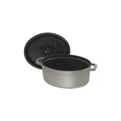 Staub Cocotte 15 Cm, Oval, Grafitgrå, Støbejern 8 Staub Cocotte 15 Cm, Oval, Grafitgrå, Støbejern -Køkkenudstyr Butik 40500 236 0 5 1