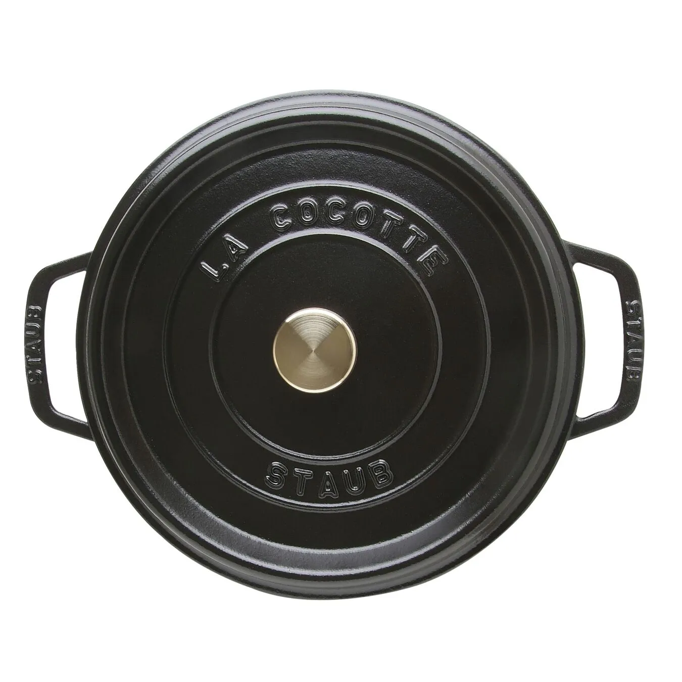 Staub Cocotte 24 Cm, Rund, Sort, Støbejern 4 Staub Cocotte 24 Cm, Rund, Sort, Støbejern - Billede 4