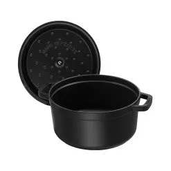 Staub Cocotte 30 Cm, Rund, Sort, Støbejern -Køkkenudstyr Butik 40500 241 0 6 5