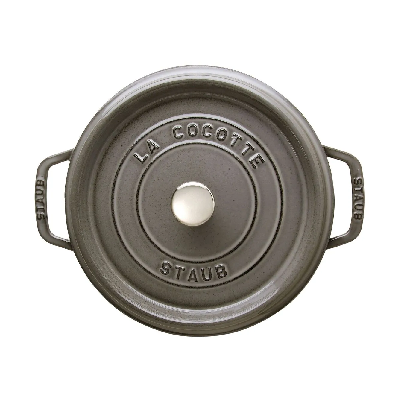 Staub Cocotte 24 Cm, Rund, Grafitgrå, Støbejern 2 Staub Cocotte 24 Cm, Rund, Grafitgrå, Støbejern - Billede 2
