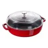 Staub Sautepande Med Glaslåg 28 Cm, Støbejern