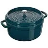 Staub Cocotte 28 Cm, Rund, La-Mer-Turkis-Blågrøn, Støbejern