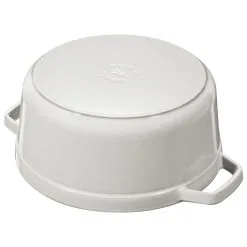 Staub Cocotte 24 Cm, Rund, White Truffle, Støbejern -Køkkenudstyr Butik 40501 412 0 4
