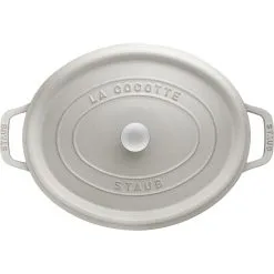 Staub Cocotte 31 Cm, Oval, White Truffle, Støbejern 8 Staub Cocotte 31 Cm, Oval, White Truffle, Støbejern -Køkkenudstyr Butik 40501416 3