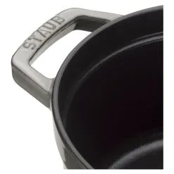Staub Cocotte 34 Cm, Rund, Grafitgrå, Støbejern -Køkkenudstyr Butik 40502 303 2 1