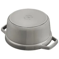 Staub Cocotte 34 Cm, Rund, Grafitgrå, Støbejern -Køkkenudstyr Butik 40502 303 4 1