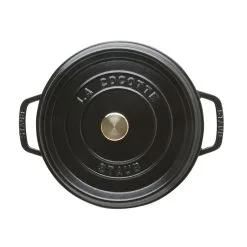 Staub Cocotte Dyb 24 Cm, Rund, Sort, Støbejern -Køkkenudstyr Butik 40502285 3