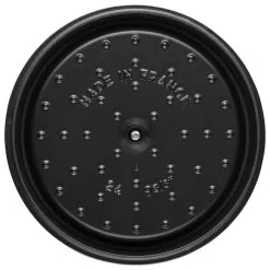 Staub Cocotte Dyb 24 Cm, Rund, Sort, Støbejern -Køkkenudstyr Butik 40502285 6
