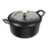 Staub La Coquette 20 Cm, Rund, Sort