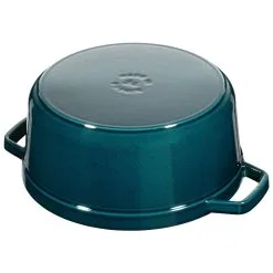 Staub Cocotte 24 Cm, Rund, La-Mer-Turkis-Blågrøn, Støbejern -Køkkenudstyr Butik 40508 654 0 2