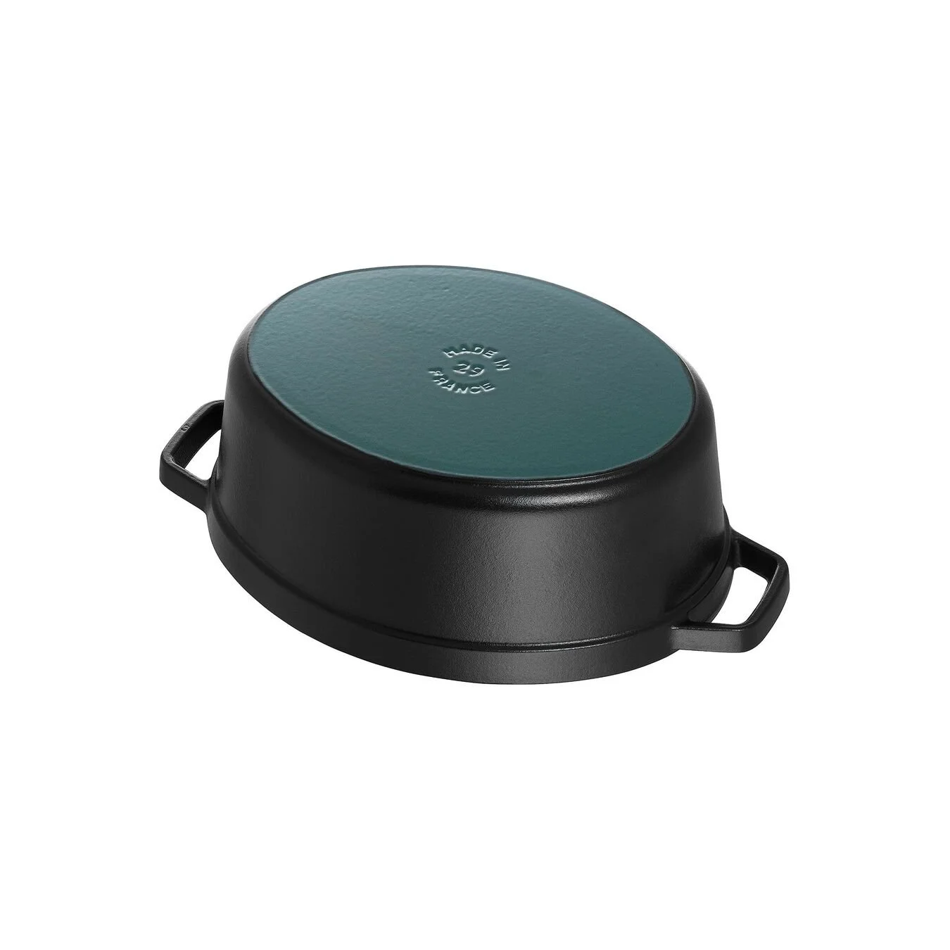 Staub Cocotte 27 Cm, Oval, Sort, Støbejern 2 Staub Cocotte 27 Cm, Oval, Sort, Støbejern - Billede 2