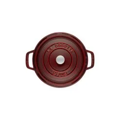 Staub Cocotte 26 Cm, Rund, Grenadine, Støbejern 8 Staub Cocotte 26 Cm, Rund, Grenadine, Støbejern -Køkkenudstyr Butik 40509 355 0 2 1