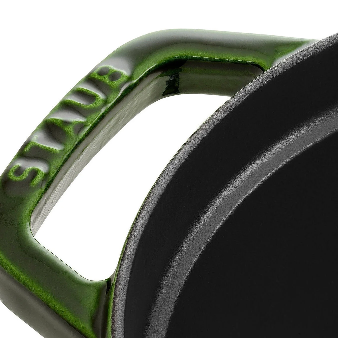 Staub Cocotte 29 Cm, Oval, Basilikum-Grøn, Støbejern 3 Staub Cocotte 29 Cm, Oval, Basilikum-Grøn, Støbejern - Billede 3