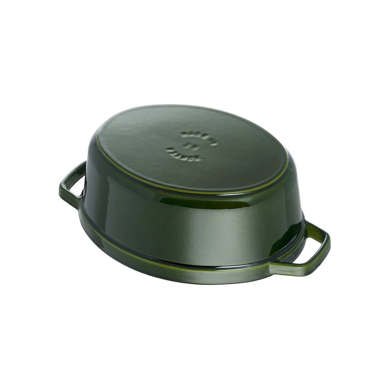 Staub Cocotte 29 Cm, Oval, Basilikum-Grøn, Støbejern 4 Staub Cocotte 29 Cm, Oval, Basilikum-Grøn, Støbejern - Billede 4
