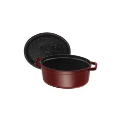 Staub Cocotte 29 Cm, Oval, Grenadine, Støbejern 9 Staub Cocotte 29 Cm, Oval, Grenadine, Støbejern -Køkkenudstyr Butik 40509 364 0 5 2
