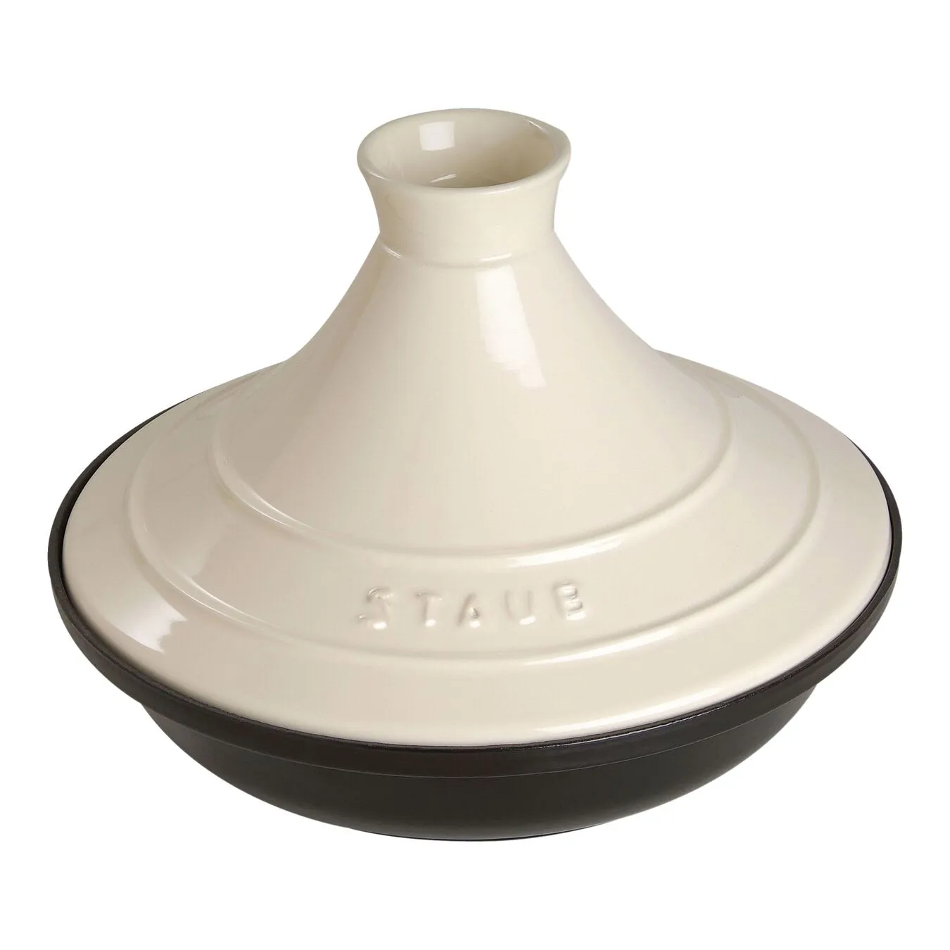 Staub Tajine 28 Cm, Støbejern, Fløde 1 Staub Tajine 28 Cm, Støbejern, Fløde