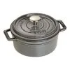 Staub Cocotte 12 Cm, Rund, Grafitgrå, Støbejern