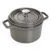 Staub Cocotte 14 Cm, Rund, Grafitgrå, Støbejern