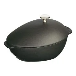 Staub Muslingegryde 25 Cm, Støbejern, Sort