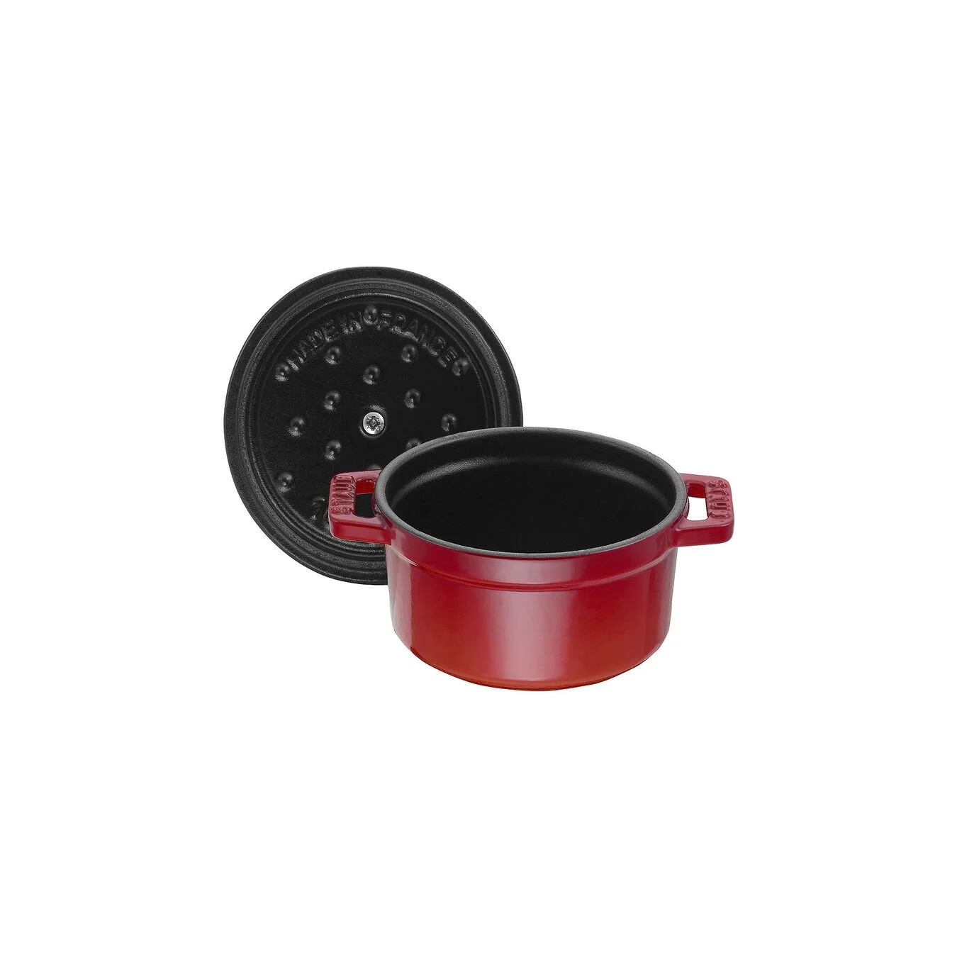 Staub Mini Cocotte 10 Cm, Rund, Kirsebærrød, Støbejern 5 Staub Mini Cocotte 10 Cm, Rund, Kirsebærrød, Støbejern - Billede 5
