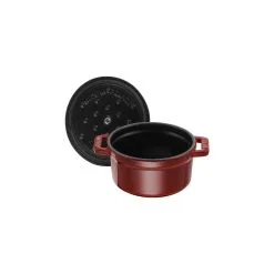 Staub Mini Cocotte 10 Cm, Rund, Grenadine, Støbejern -Køkkenudstyr Butik 40509 805 0 5