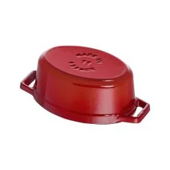 Staub Mini Cocotte 11 Cm, Oval, Kirsebærrød, Støbejern -Køkkenudstyr Butik 40509 807 0 6