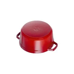 Staub Cocotte 18 Cm, Rund, Kirsebærrød, Støbejern -Køkkenudstyr Butik 40509 814 0 6 2