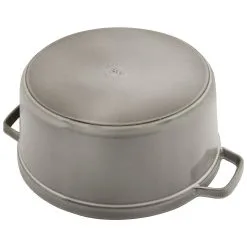 Staub Cocotte 30 Cm, Rund, Grafitgrå, Støbejern -Køkkenudstyr Butik 40509 862 0 000000885
