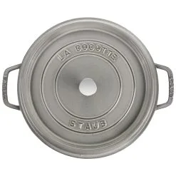 Staub Cocotte 30 Cm, Rund, Grafitgrå, Støbejern -Køkkenudstyr Butik 40509 862 0 000000887