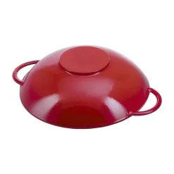 Staub Wok Med Glaslåg 37 Cm, Støbejern -Køkkenudstyr Butik 40509 898 0 4