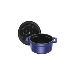 Staub Mini Cocotte 10 Cm, Rund, Mørk-Blå, Støbejern -Køkkenudstyr Butik 40510 262 0 5