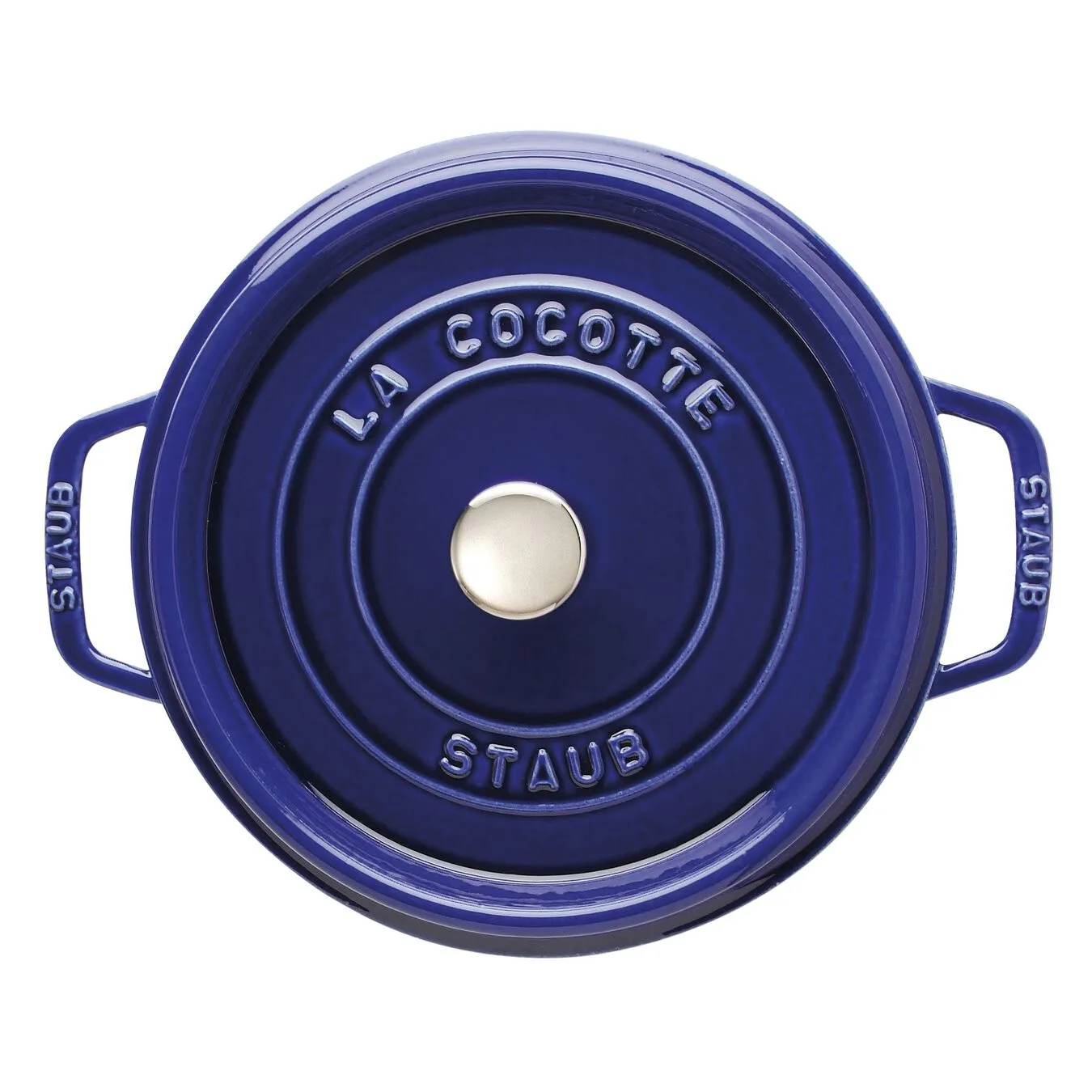 Staub Cocotte 28 Cm, Rund, Mørk-Blå, Støbejern 2 Staub Cocotte 28 Cm, Rund, Mørk-Blå, Støbejern - Billede 2