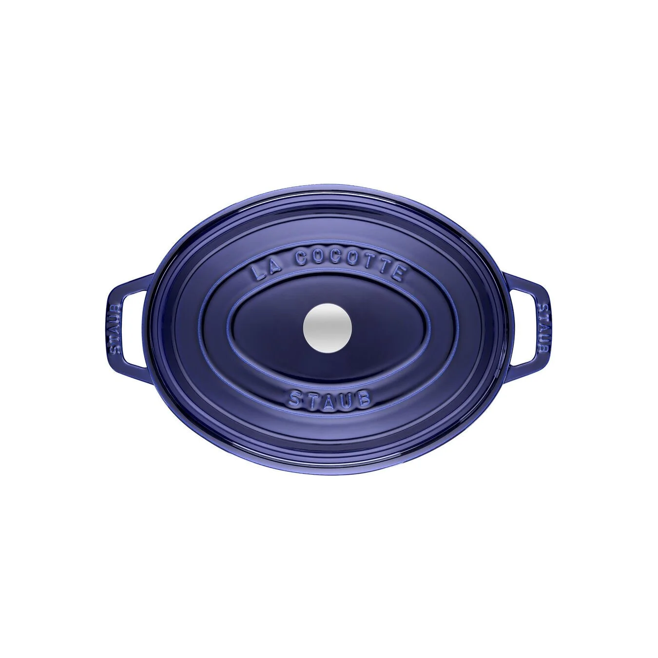 Staub Cocotte 31 Cm, Oval, Mørk-Blå, Støbejern 2 Staub Cocotte 31 Cm, Oval, Mørk-Blå, Støbejern - Billede 2