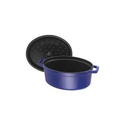 Staub Cocotte 33 Cm, Oval, Mørk-Blå, Støbejern 8 Staub Cocotte 33 Cm, Oval, Mørk-Blå, Støbejern -Køkkenudstyr Butik 40510 288 0 5