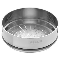 Staub Cocotte Med Dampindsats 26 Cm, Rund, Sort, Støbejern -Køkkenudstyr Butik 40510 606 0 2
