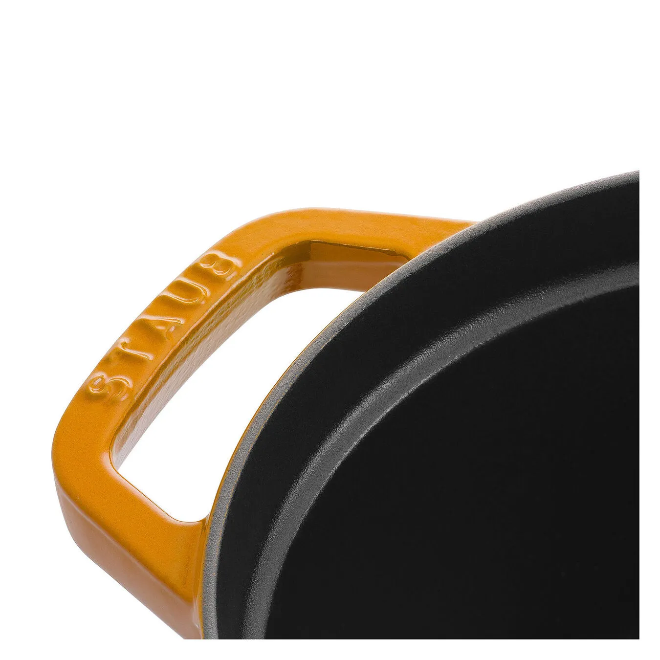 Staub Cocotte 31 Cm, Oval, Sennep, Støbejern 3 Staub Cocotte 31 Cm, Oval, Sennep, Støbejern - Billede 3