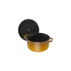 Staub Cocotte 20 Cm, Rund, Sennep, Støbejern -Køkkenudstyr Butik 40510 645 0 5
