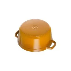 Staub Cocotte 24 Cm, Rund, Sennep, Støbejern -Køkkenudstyr Butik 40510 650 0 3