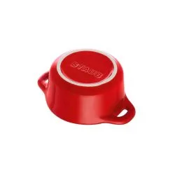 Staub Mini Cocotte 10 Cm, Rund, Kirsebærrød, Keramisk -Køkkenudstyr Butik 40510 785 0 5